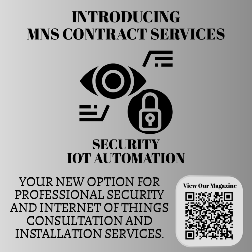 This is a picture with a button link that redirects users to the 'Magus Networks Security & IOT Product Magazine'